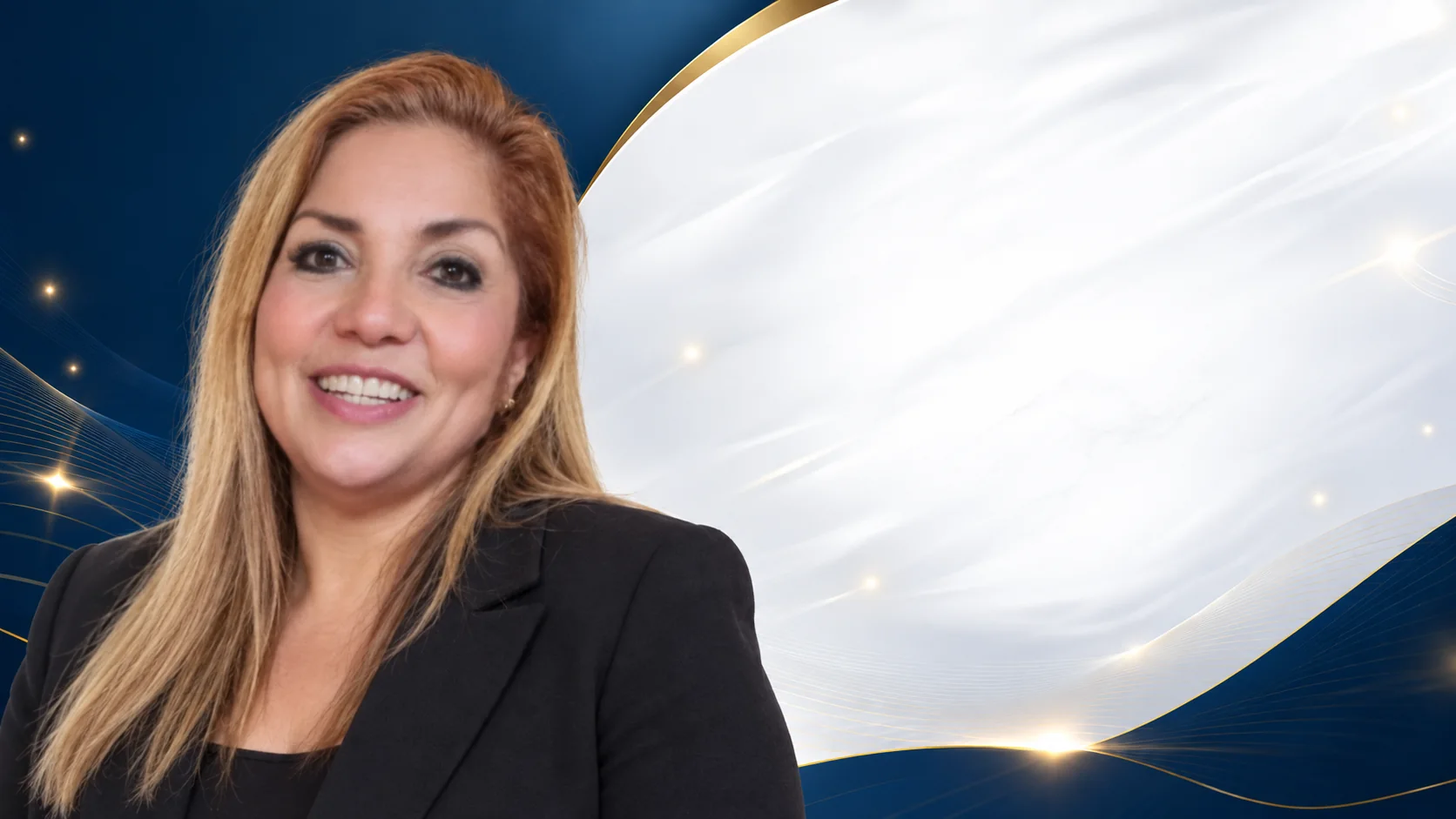 Retrato de la Lic. Angélica Salazar Llanos basado en la foto de la invitación